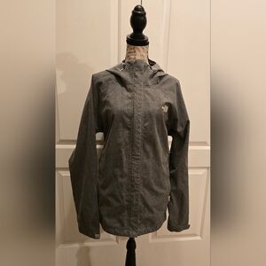 The North Face HyVent 2.5L Waterproof Gray Hooded Jacket XL